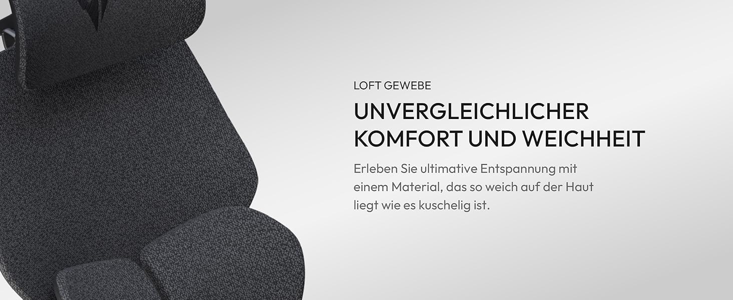 Ігровий крісло ThunderX3 Flex Pro Loft сірого кольору | Ергономічне офісне крісло з тканинною оббивкою, регулювання 19D, 5D підлокітники, механізм SYNC6, дихаюча тканина, для офісу та геймінгу