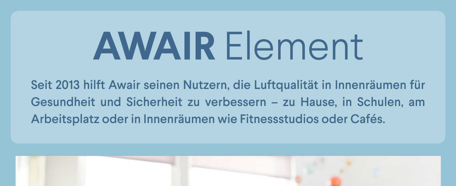 AWAIR Element: Монітор якості повітря з датчиком CO2, VOC, PM2.5, для дому, з додатком