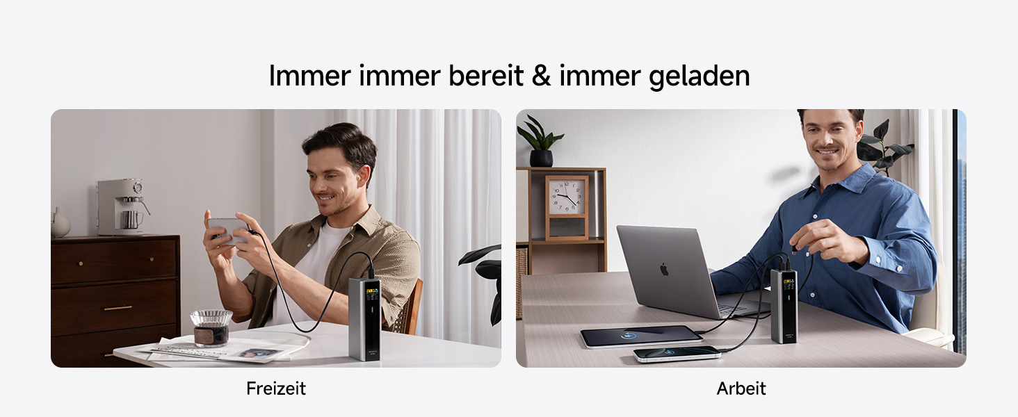 Power Bank CUKTECH 15 Ultra 20000mAh 165W з 3 портами, PD 3.1, цифровим дисплеєм. Сумісний з iPhone, MacBook, Samsung