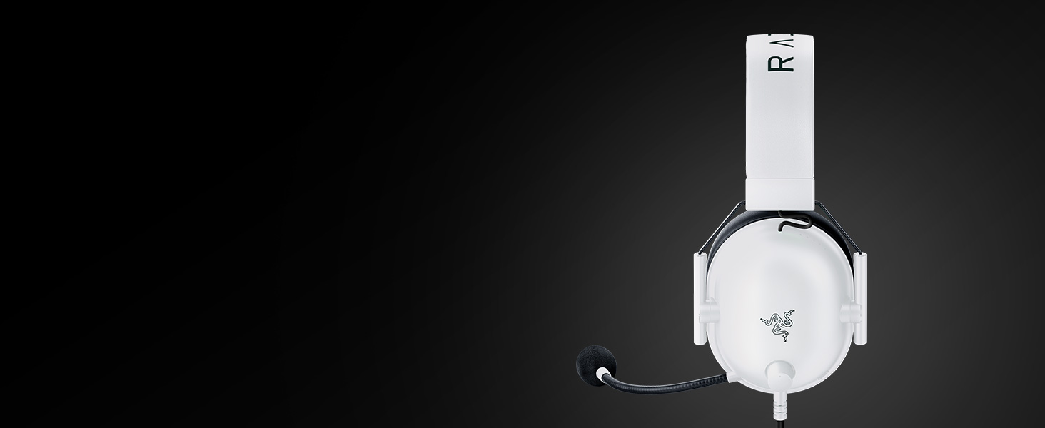 Ігрова гарнітура Razer BlackShark V2 X White — дротова навушники для кіберспорту, 7.1 Surround Sound, 50мм Triforce драйвери, мікрофон HyperClear Cardioid, білий колір