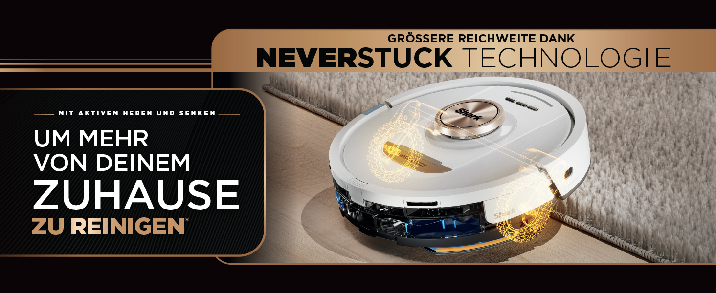 Робот-пилосос Shark PowerDetect 2-в-1 з функцією миття, NeverTouch Pro, 60 днів автономності, самостійне очищення контейнера, 3D та LiDAR навігація, уникнення перешкод NeverStuck, керування через додаток, білий, AV2810ZEEUWH, 4 щітки / Anti-Micro Pads / 2 капсули