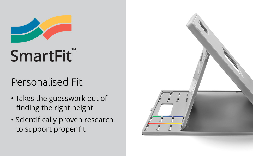 Підставка для ноутбука Kensington SmartFit K52783WW, регульована висота, до 17 дюймів, з антиковзким покриттям та слотом Kensington