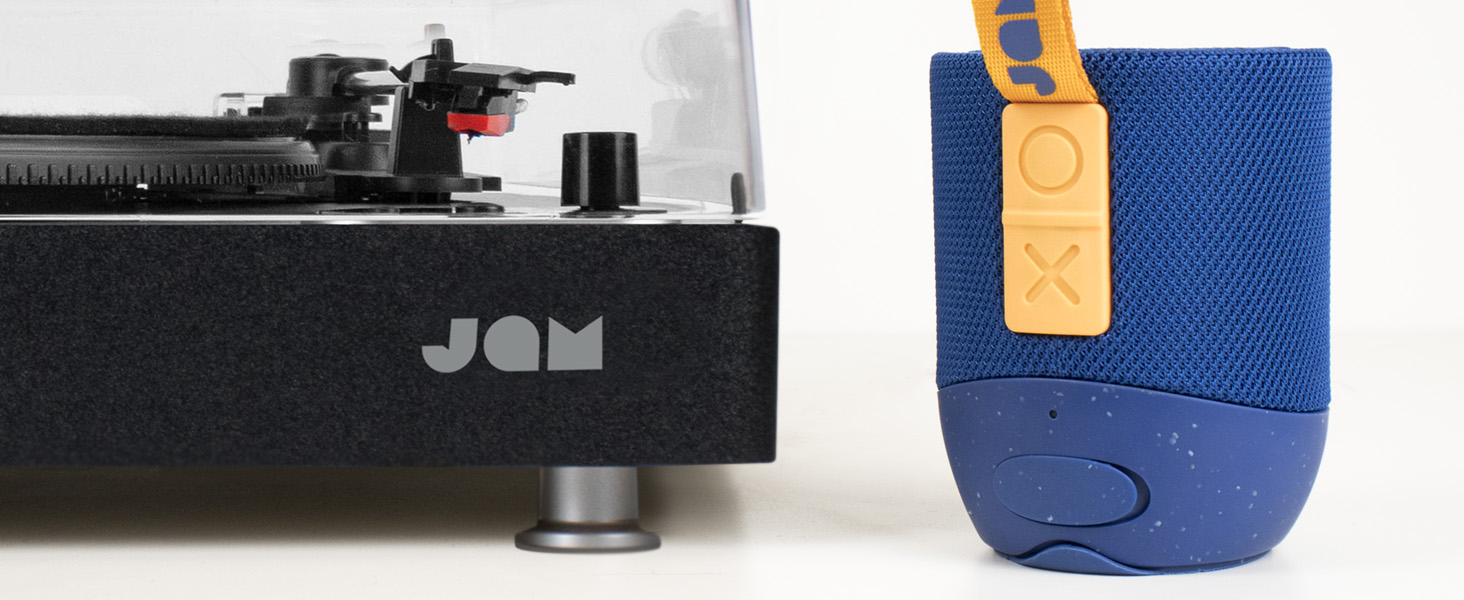 Програвач вінілу JAM Spun Out Bluetooth, 3 швидкості, конвертація в MP3, чорний