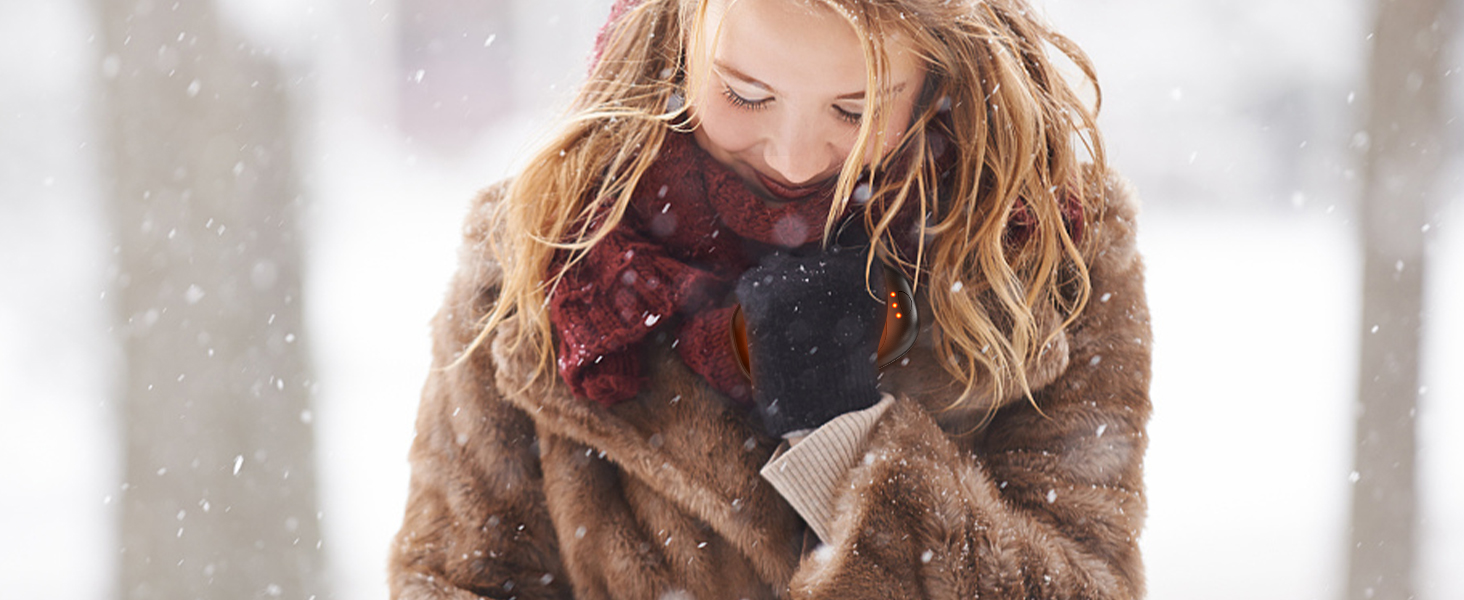 Електричні грілки для рук, 2 шт. - багаторазові, з 3 режимами нагріву, для дітей та дорослих, чорного кольору