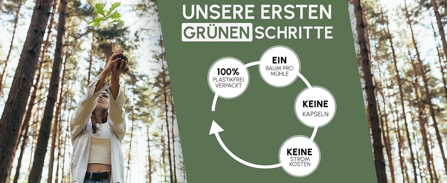 Ручна кавомолка з конічним жорнами - регульований ступінь помелу - кавомолка з нержавіючої сталі для дому та в дорогу