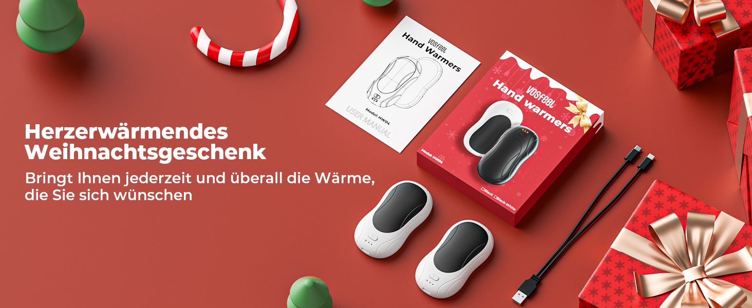 Електричні грілки для рук 2 шт. USB, 6000mAh, 3 режими нагріву, для кемпінгу, відпочинку на природі, офісу