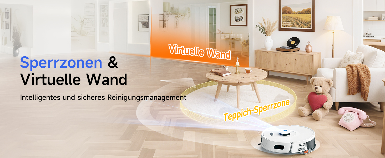 Робот-пилосос Redkey R11 з функцією миття, 20000Pa, док-станція 4L, захист від намотування волосся, LiDAR навігація, керування через додаток, для килимів та шерсті тварин