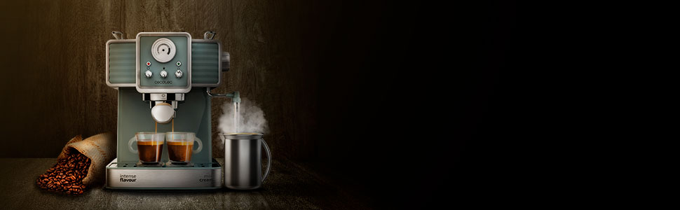 Кавомашина Cecotec Cumbia Power Espresso 20 Barista Aromax: 2900 Вт, 2 системи нагріву, 20 бар, манометр, подвійний фільтр