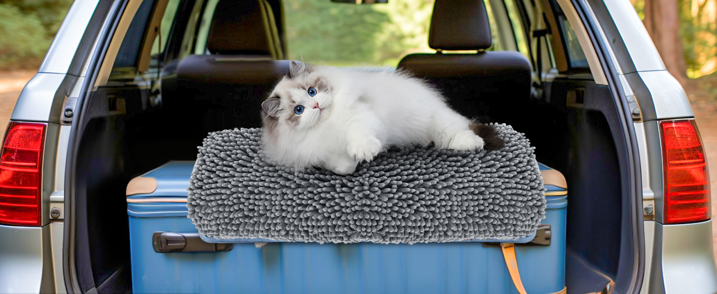 Комплект килимків для ванної кімнати Digiroot (2 шт.) - неслизькі, швидковисихаючі, поглинаючі, 40x60 см, 50x80 см, темно-сірий