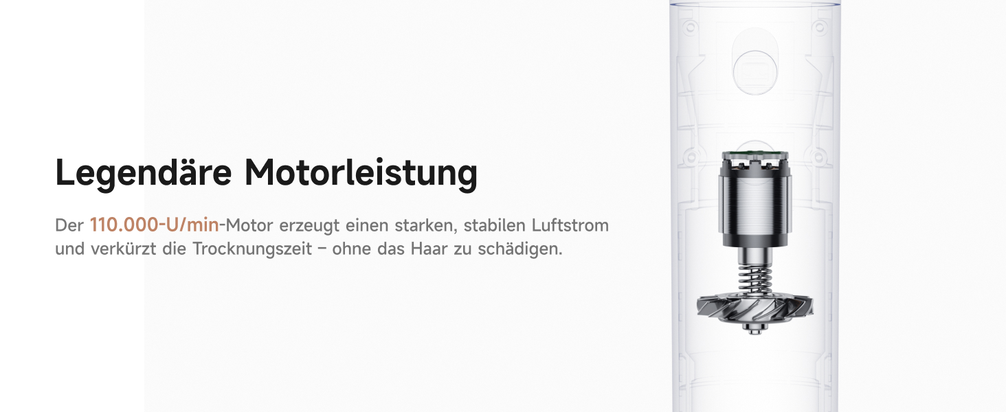 Фен для волосся Laifen Neo Special Starlight: безщітковий мотор 110 000 об/хв, іонізація 200 млн негативних іонів, інтелектуальний контроль температури, 2 магнітні насадки