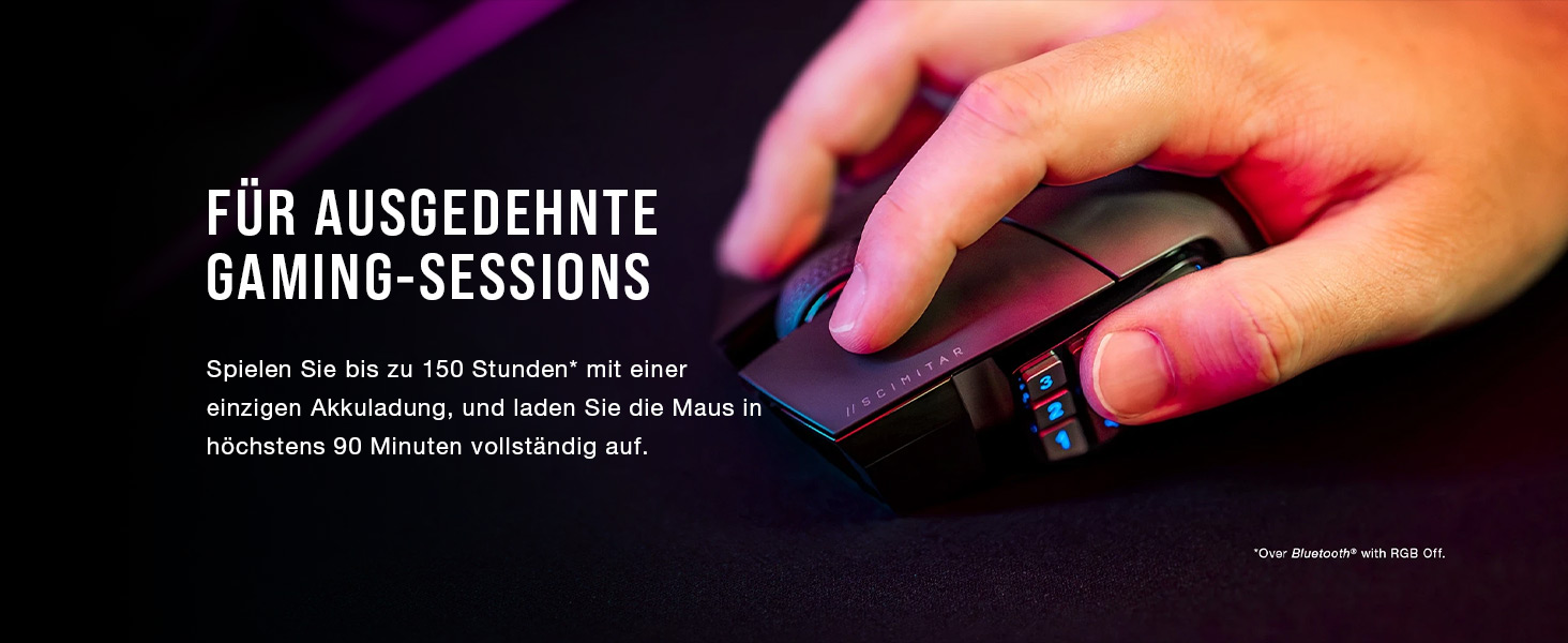 Ігрова миша Corsair Scimitar RGB Elite для MOBA/MMO, дротова, чорна