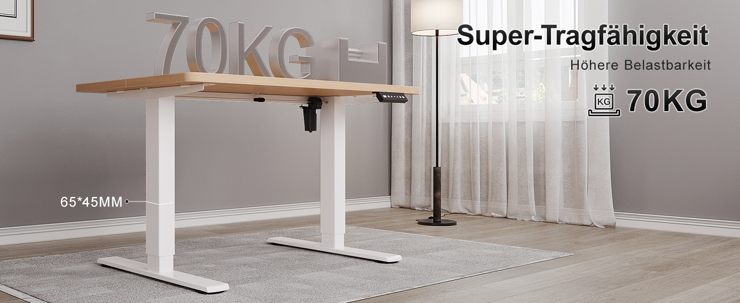 Дитячий електричний стіл Airfish 80x60/140x60 см з регулюванням висоти та функцією пам'яті | Стіл для дому/офісу