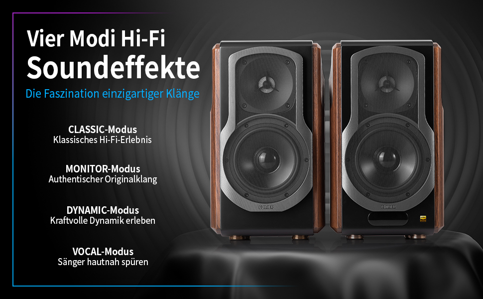 Активні полочні колонки Edifier S2000MKIII 2.0 Bluetooth, 130 Вт, студійні монітори для аудіофілів з оптичним та лінійним входом, дерево