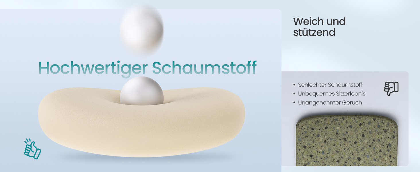 Офісний стіл SONGMICS, ергономічне крісло, комп'ютерне крісло, регульована поперекова та підголовна підтримка, до 150 кг, регульована висота, Taubengrau (сірий голуб) OBN066GD01