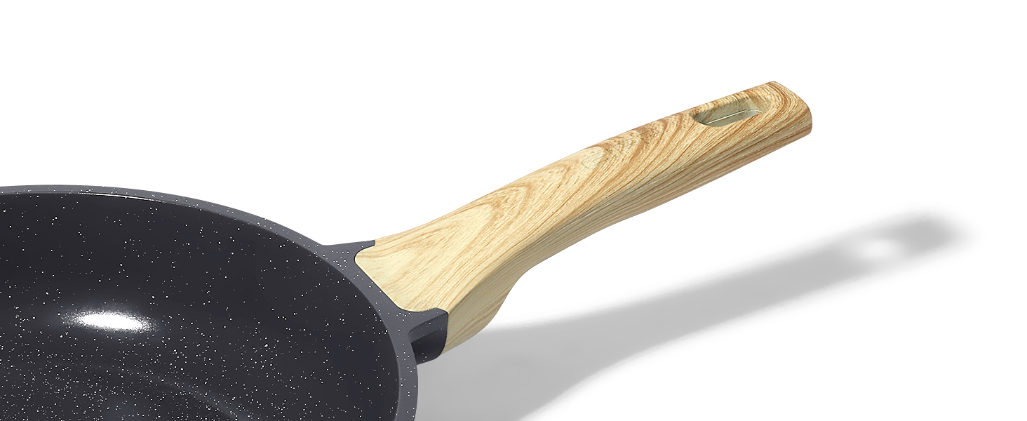 Пан з антипригарним покриттям GiPP Keramik 24 см - здоровий, без PFOA/PFAS, для індукційних плит, миється в посудомийній машині, з холодним ручками. (Білий, Чорний, 26 см + кришка)