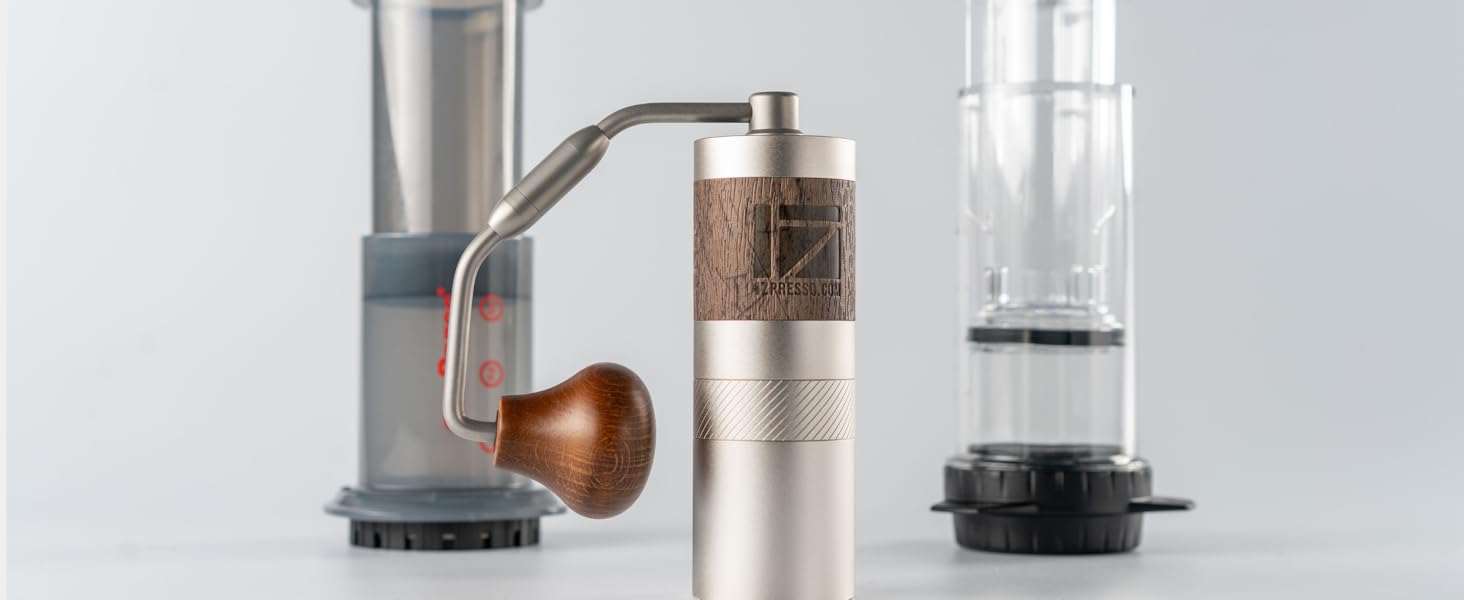 Кавомолка ручна 1Zpresso Q Heptagonal, компактна, для подорожей, з нержавіючою сталлю