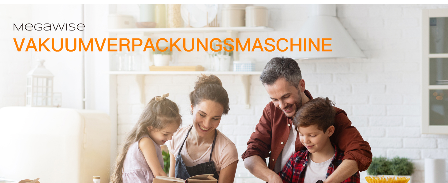 Вакууматор для продуктів MegaWise — потужна компактна машина для вакуумного запакування їжі, автоматична, One-Touch