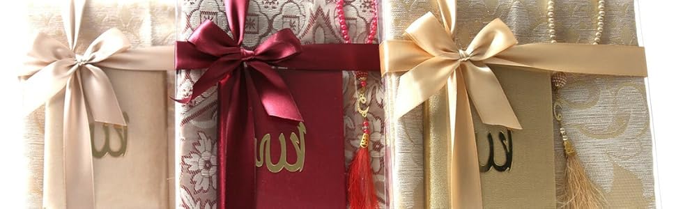 Подарункова коробка Ilm Verlag килимок для молитви, книга Tesbih & Suren - Muslim Namaz-LIK Seccade (кремово-білий)