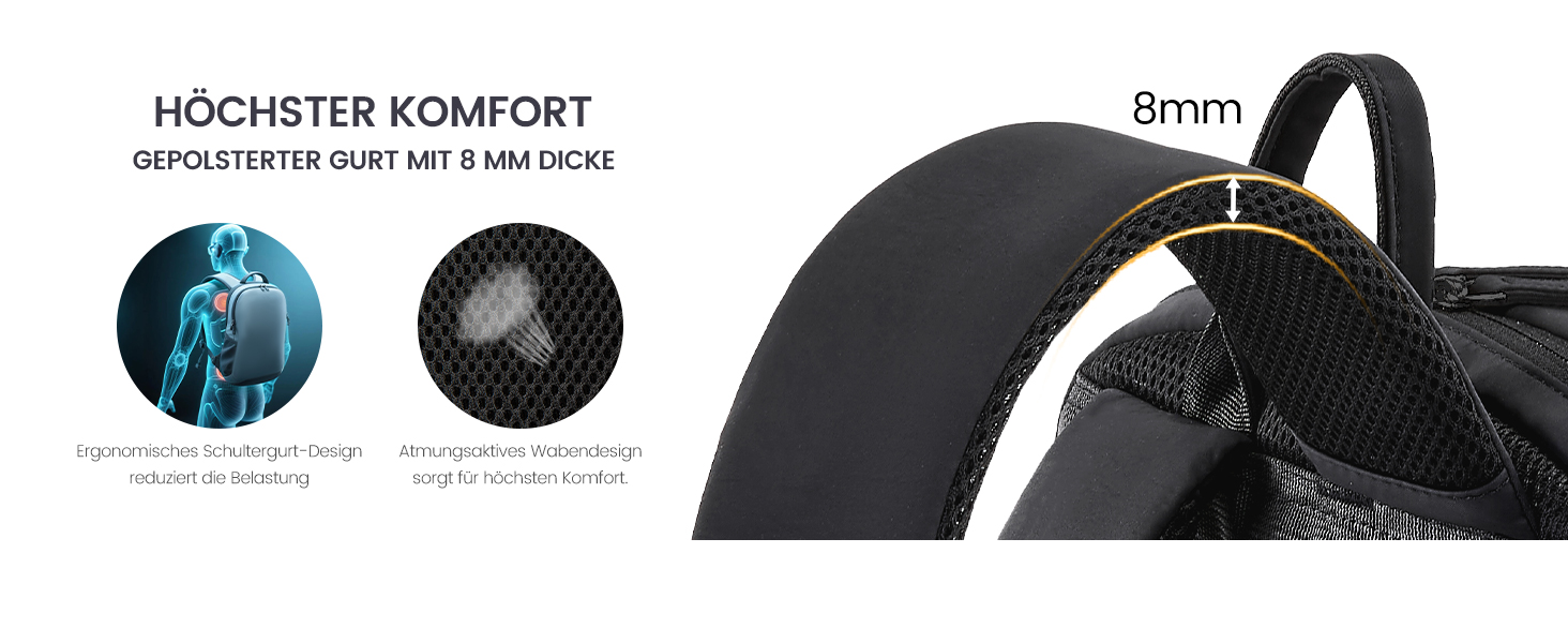 LOVEVOOK Рюкзак для ноутбука 17,3 дюйма, водонепроникний, для жінок та чоловіків, чорний