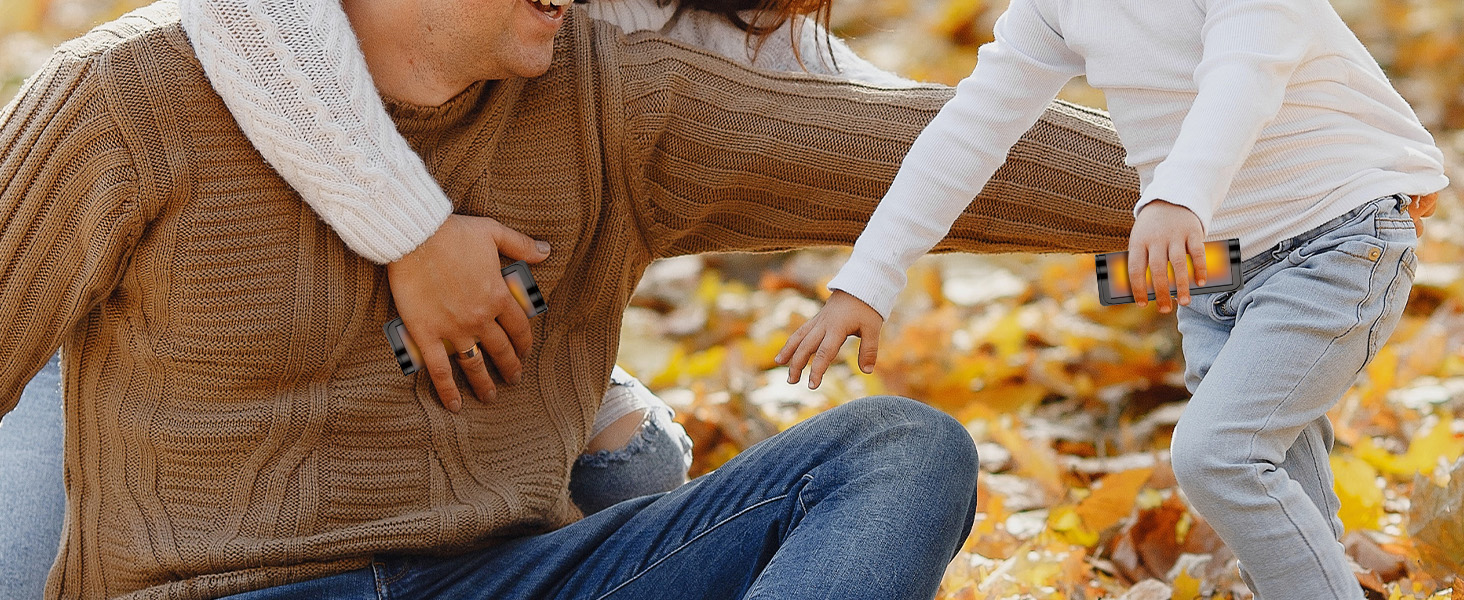 Jonwall Електричні грілки для рук, перезаряджувані, 2 шт. у наборі, USB, 3 режими нагріву, для кемпінгу, гольфу, подарунок (сірий)