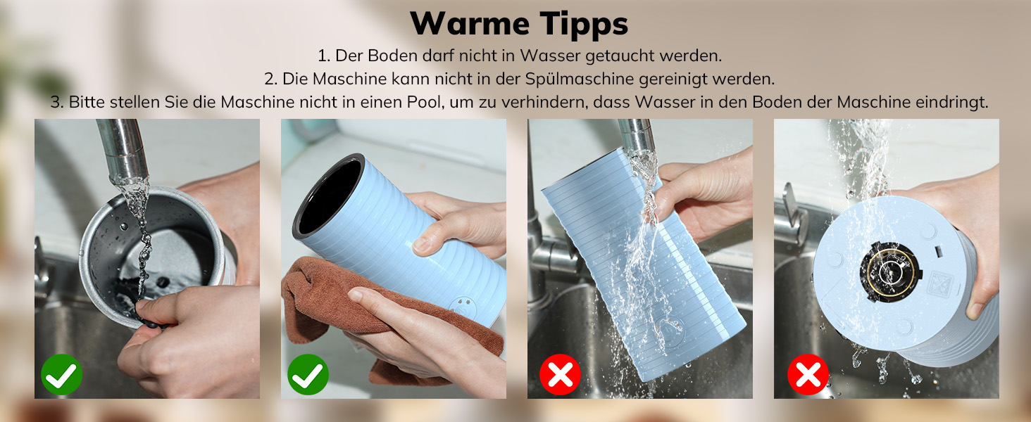 Електричний піноутворювач для молока Morpilot 4-в-1, для лате, капучино, макіато - блакитний
