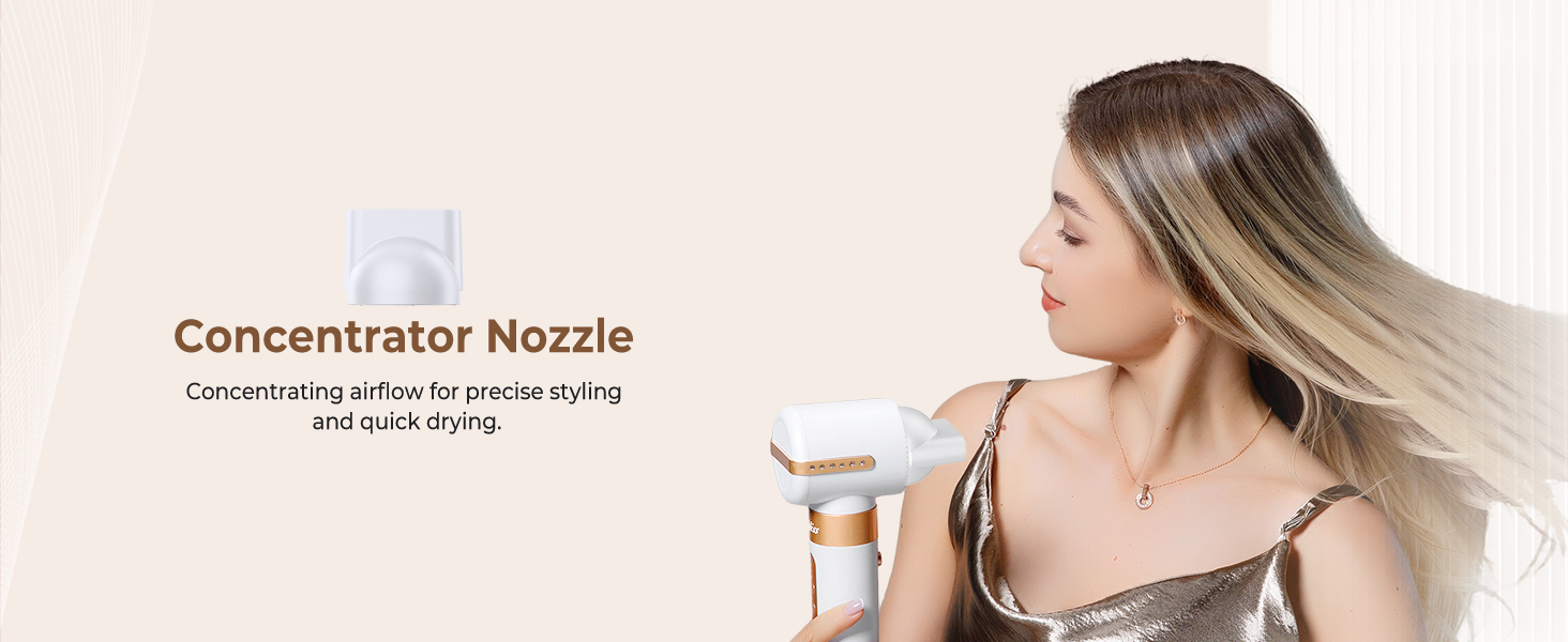 Мультистайлер для волосся 7 в 1 UKLISS Hairstyler Pro: фен, автоматична плойка, круглий брашинг та випрямляч для волосся, білий