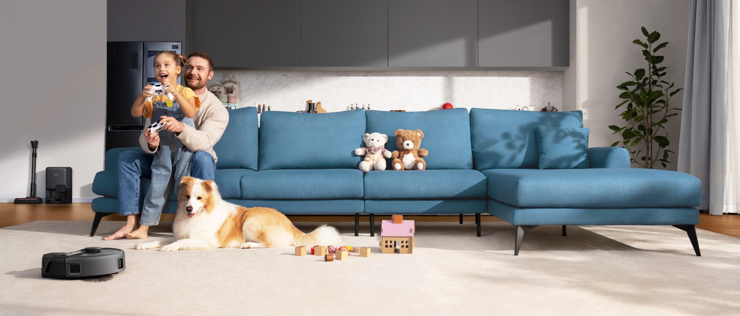 Робот-пилосос eufy HydroJet з функцією миття, 20000Pa, Turbo-сила всмоктування, щітки DuroSpiral, CornerRover для кутів, станція All-in-One, для тварин та дітей (E20)