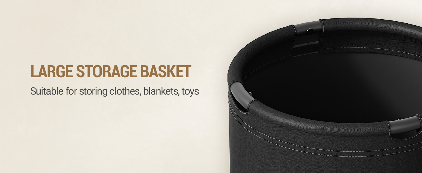 Вішалка для одягу Hzuaneri з великим кошиком для зберігання, 3 полиці, 16 гачків, 182,5 см, коричнево-чорна CR27301B