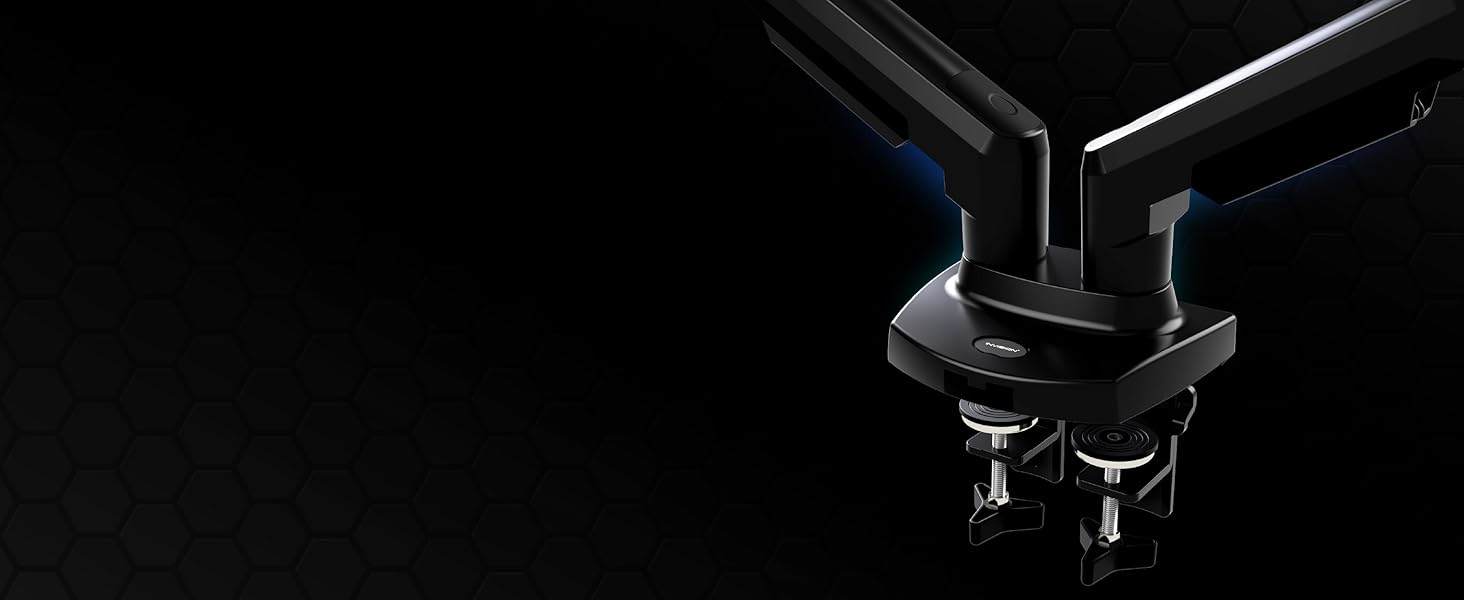 Кріплення для монітора Invision MX400 - 2 монітори, 19-32 дюйми, VESA 75/100 мм, регулювання висоти, настільний кріплення
