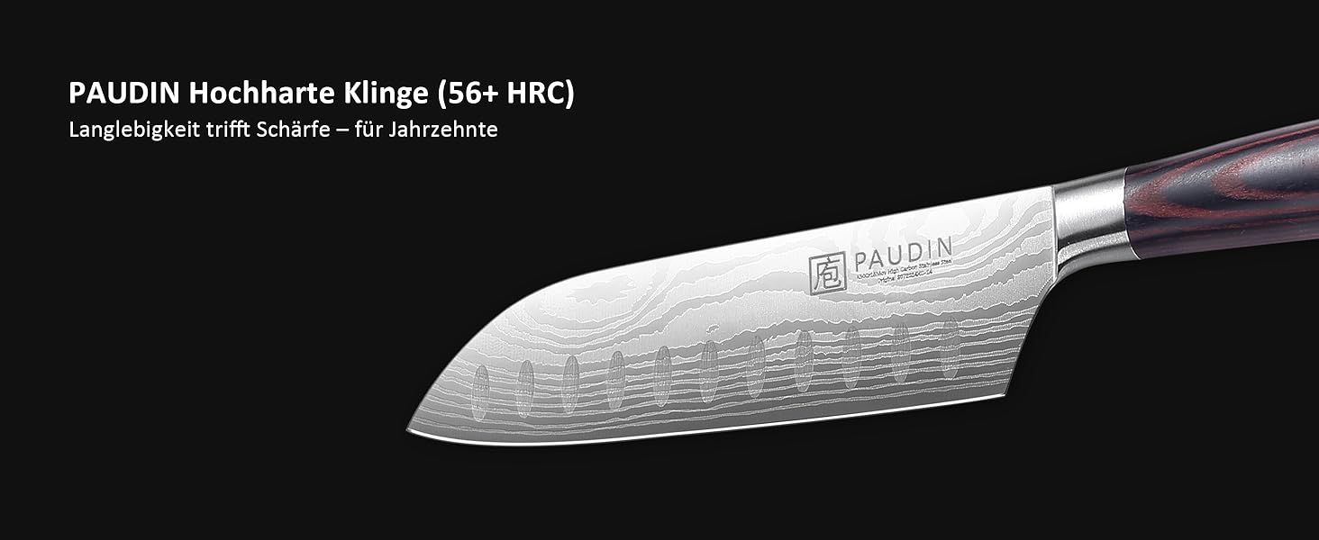 PAUDIN Кухонний ніж шеф-кухаря, 20 см, з високоякісної нержавіючої сталі, професійний, універсальний, з ергономічною ручкою