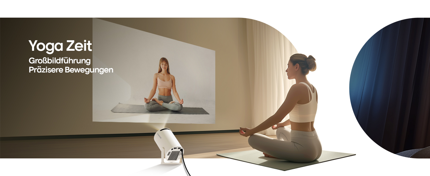 Міні-проектор Alwtniet 4K з Wi-Fi 6, Bluetooth 5.4, 5W динаміком, автоматичною корекцією трапецеїдальних спотворень, поворотним на 180°, портативний для дому та вулиці, Android 11 (ручний фокус)