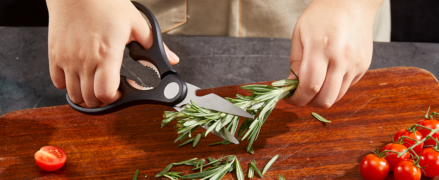 Набір ножів FOHERE 7 предметів: кухонний, для хліба, овочевий, з точилкою та магнітним блоком з нержавіючої сталі та дерева