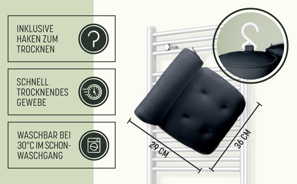 Підголовник для ванни SilverRack MEDIUM-WEICH [Темно-Сірий 4D] з присосками - ергономічна подушка для ванни