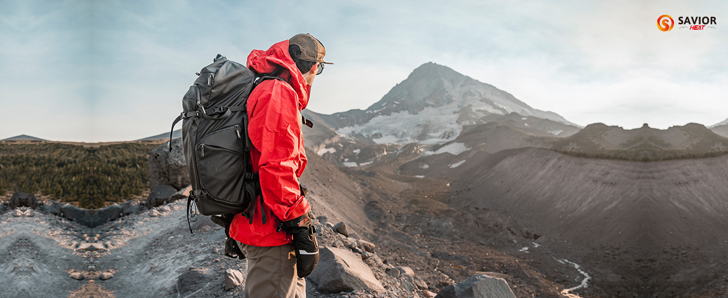 Обогревні рукавиці SAVIOR HEAT для чоловіків та жінок, акумуляторні, для катання на лижах, сноуборді, мотоциклі, туризмі (XXL, чорний)