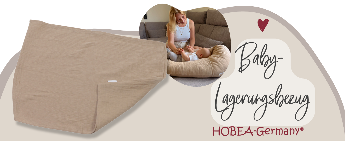 Підкова HOBEA-Germany XXL для вагітних, немовлят та дорослих (190x76 см) з органічної бавовни (принт 'Леопард')