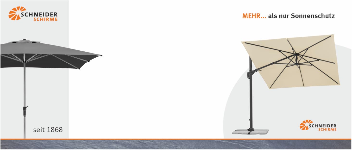 Парасолька від сонця Schneider RHODOS TWIST, 300 x 300 см, антрацит