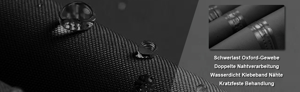 Водонепроникна та вітростійка чохол для садово-патіо меблів Dokon, 242x162x100 см, чорний