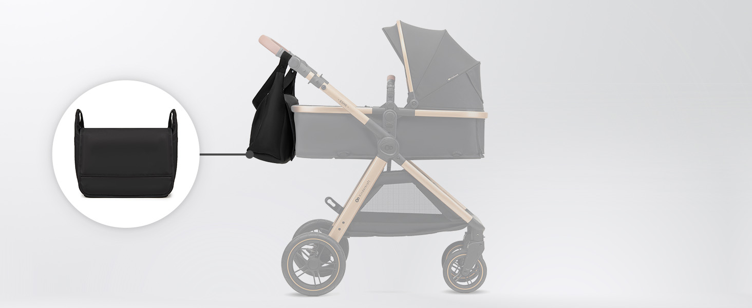Дитяча коляска Kinderkraft ESME 3-в-1: комплект, до 22 кг, автокрісло I-size, бежевий колір
