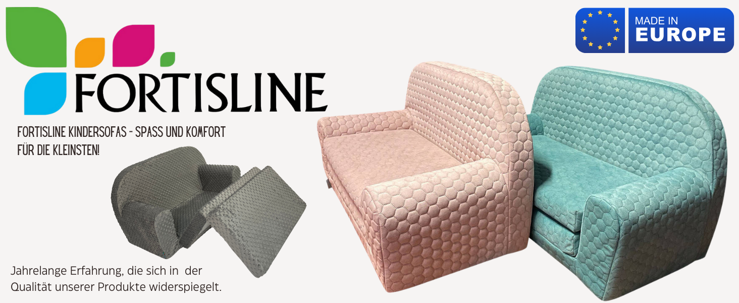 Дитячий розкладний диван FORTISLINE Mini 2в1, 40x78x45 см, знімний чохол, поролон, мотив Кошеня