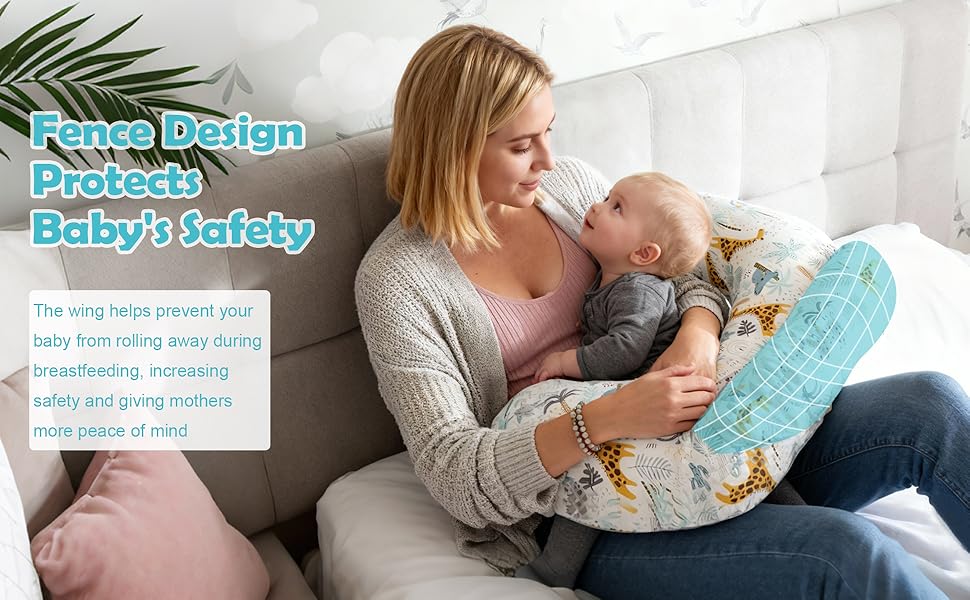 Подушка для годування Labtec Stillkissen, багатофункціональна, з регульованим ременем та захисним бортиком, 100% бавовна, знімний чохол (Tierwald)