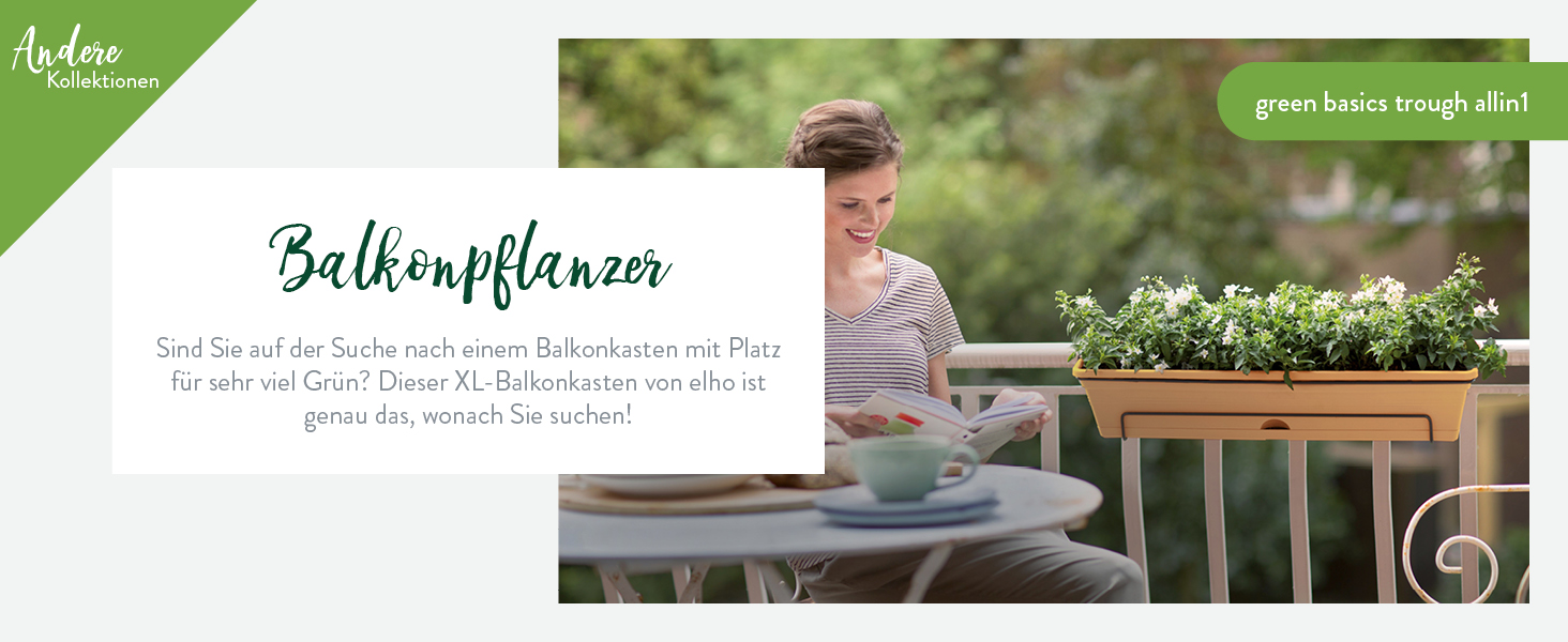 Горщик Elho Sereh Rund 40 - для дому та саду, 100% перероблений пластик, Ø 39 x H 33.3 см, Бежевий