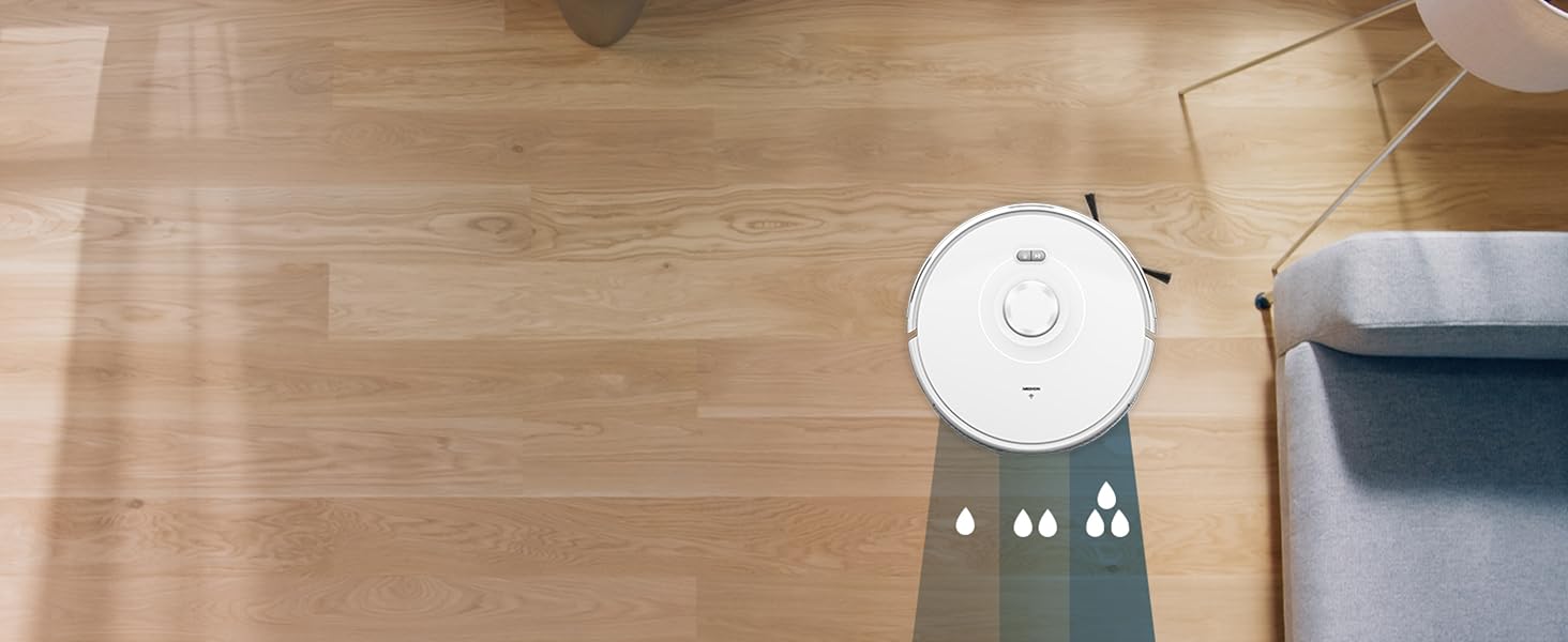 Робот-пилосос MEDION X10 SW з лазерною навігацією та функцією миття підлоги (2700Pa, 2-в-1, точна картографія, зони заборони, кілька поверхів)