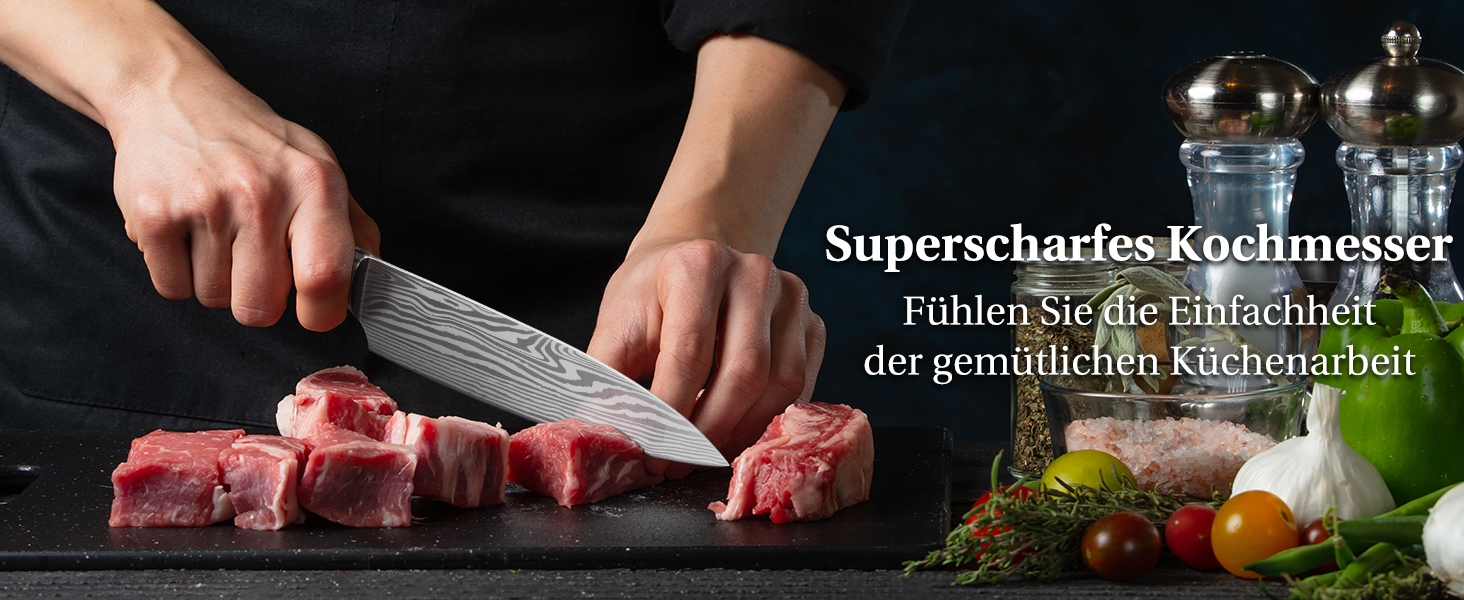 Набір кухонних ножів для чоловіків: подарунок тато, подарунок на День батька, Новий Рік, Різдво