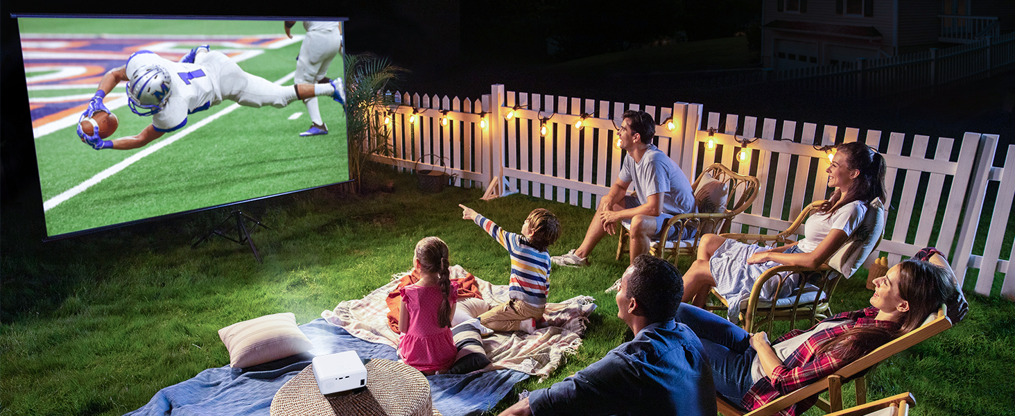 Міні проєктор VISULAPEX V3PRO: 12000LM, 1080P, WiFi, 5G, Zoom, для телефону, TV Stick, X-Box, ноутбука, білий