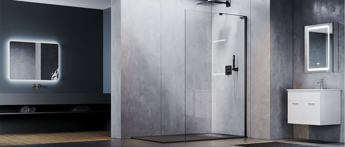 Дзеркало для ванної кімнати SONNI з підсвічуванням 80x60 см, IP44, холодне біле світло