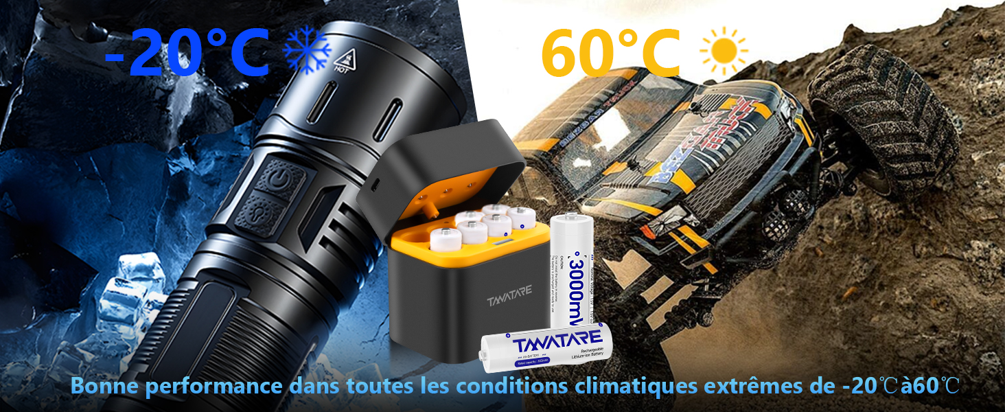 Набір акумуляторів Tanatare AA 1.5V 3000mWh Li-ion (8 шт) з зарядним пристроєм-кейсом, чорний