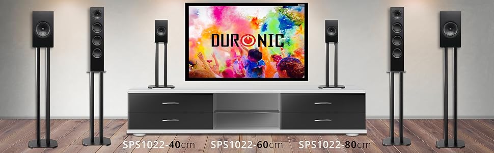 Підставка для динаміків Duronic SPS1022/80 80 см Зменшення вібрації Універсальна сумісність