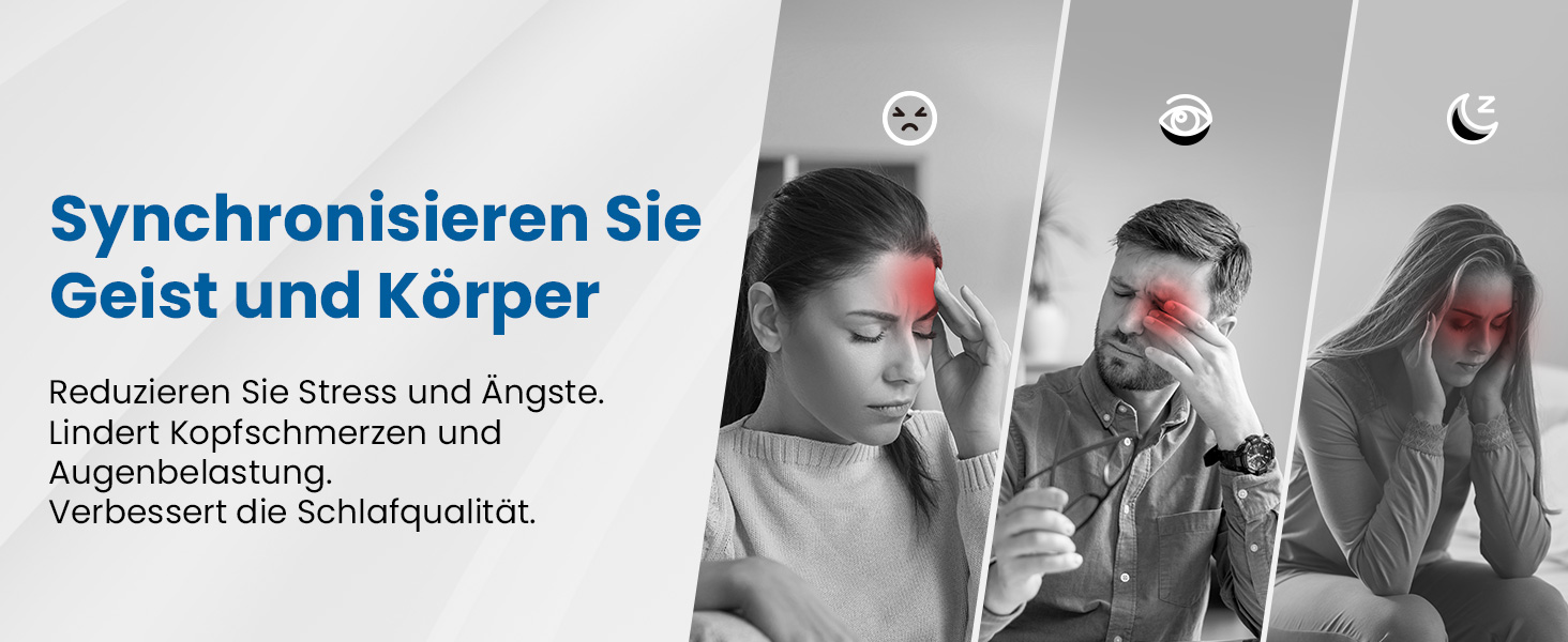 Масажер для очей BOB AND BRAD EyeOasis 3 Elite з підігрівом та охолодженням, маска для очей при мігрені, сухість очей, зняття стресу, покращення сну, подарунок для жінок та чоловіків