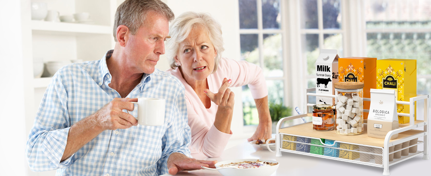 Трирівневий органайзер для капсул кави Dolce Gusto/Nespresso/Cafissimo з шухлядою (35 капсул)