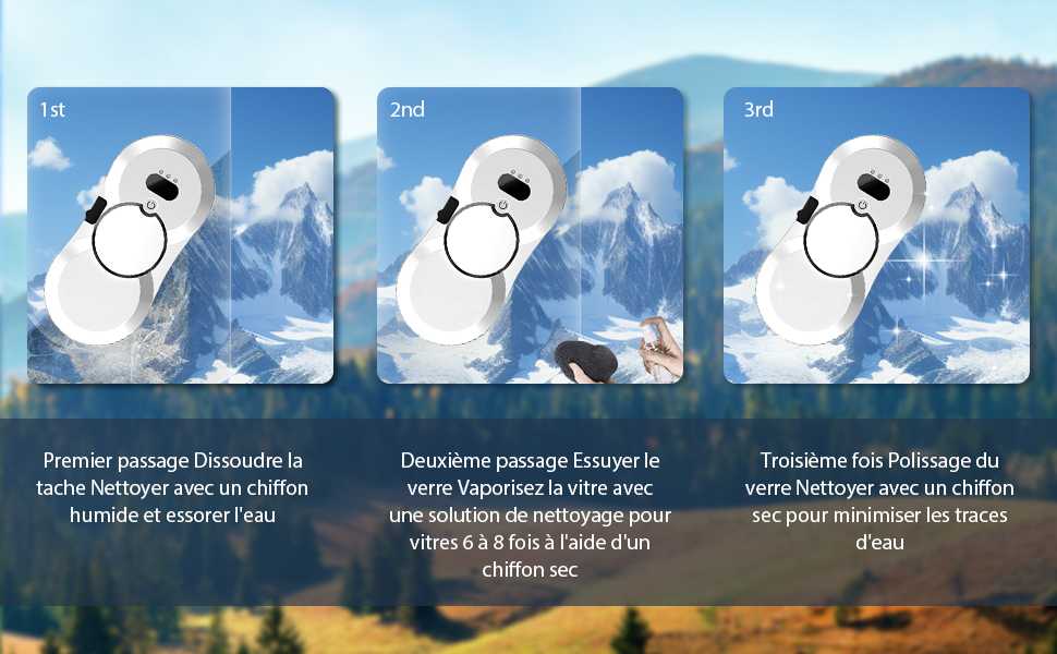 Електричний робот-миття вікон Rooter 5600Pa з автоматичним подачею води та інтелектуальною розпізнаванням країв, для внутрішніх та зовнішніх вікон, 10 мікрофібрових серветок